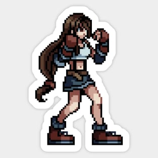 Tifa pixel art Sticker